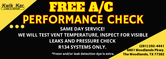 Free A/C Performance Check